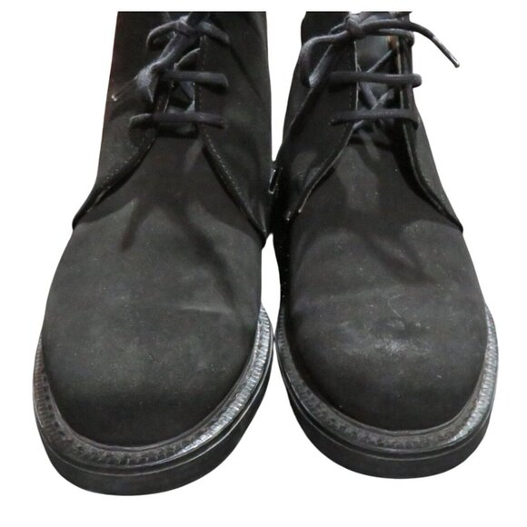 KENZO Homme Black Italian Suede Leather lace up dress boots size 43 or US 10 - Picture 2 of 10